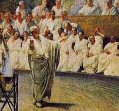Cicero klagt Catilina an